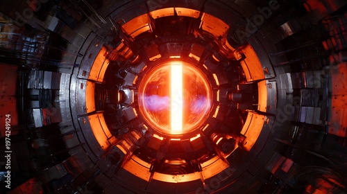 Plasma physics model inside a fusion reactor