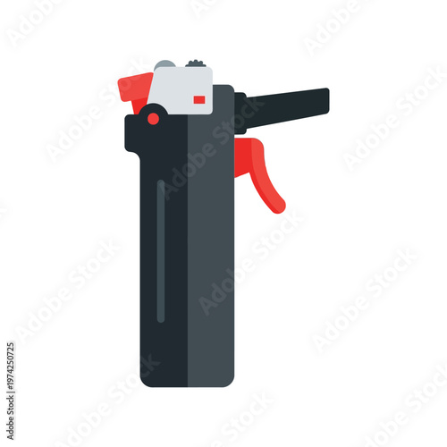 Blowtorch Vector Illustration Isolated on White Background for Cooking and Industrial Use