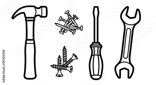 Tools for home repair and construction.