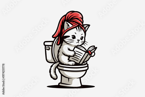 When you just need a quiet moment to read, even if it's in the most unexpected place!