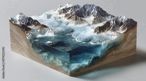 Scientific model of ecosystem food web in the rainforest