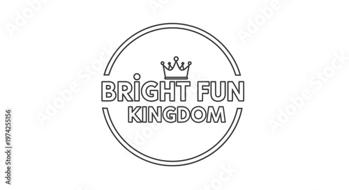 Bright Fun Kingdom Logo Design.