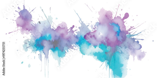 Blue ocean waves with white foam crests flowing horizontally across a white background in a stylized style with smooth gradients and layered liquid curves