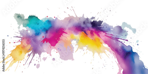 Soft blue watercolor wash texture with a gradient transition to white space on a horizontal background