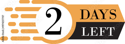 Number of days left icon countdown timer calendar reminder deadline date remaining time schedule urgency planning symbol deadline alert concept set collection group.