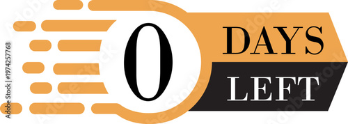 Number of days left icon countdown timer calendar reminder deadline date remaining time schedule urgency planning symbol deadline alert concept set collection group.