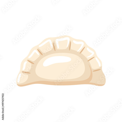 Dumpling vector illustration isolated on white background for Asian food design and menu