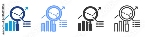 Outcome Prediction icon set multiple style collection