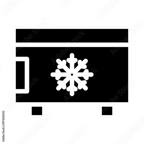 freezer glyph icon