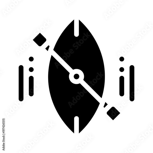 kayak glyph icon