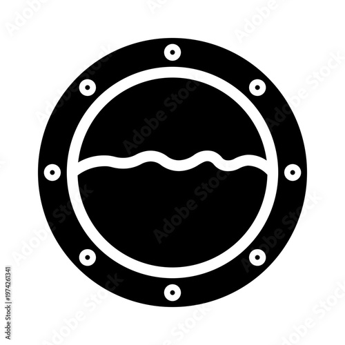 porthole glyph icon