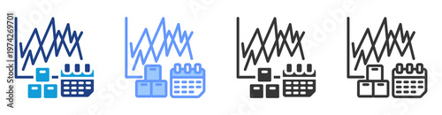 Seasonal Trends icon set multiple style collection