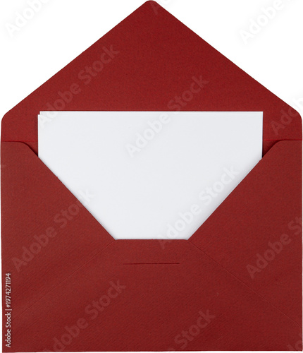 Wallpaper Mural Burgundy Festive Paper Envelope with White Sheet Torontodigital.ca