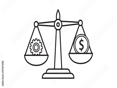 Balance of industry and finance a symbolic representation of economic equilibrium