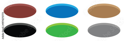 Black hole design icon, circle web flat object, golf deep sign vector illustration .EPS 10 .