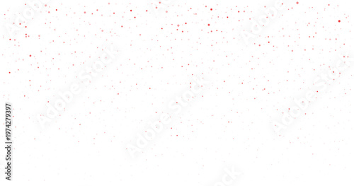 Scattered small red and white virus falling on transparent background, Medical element