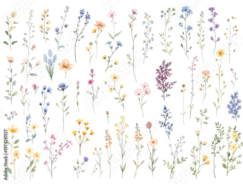 Soft vintage inspired flower frame featuring warm hues and delicate stems creating timeless visual appeal.