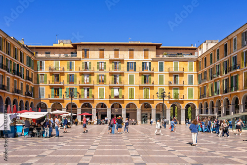 Photos Plaza mayor de palma de mallorca with the old beautiful surrounding houses