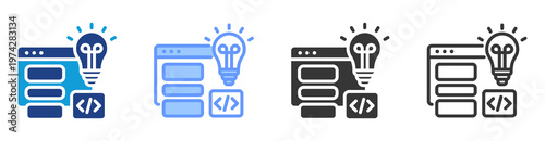 Smart Templates icon set multiple style collection