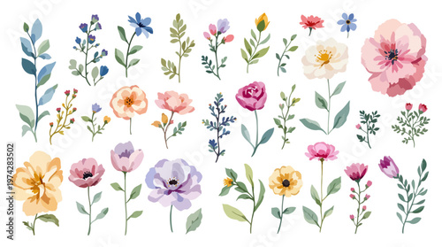 Tiny flowers whispering beauty in a peaceful and airy composition