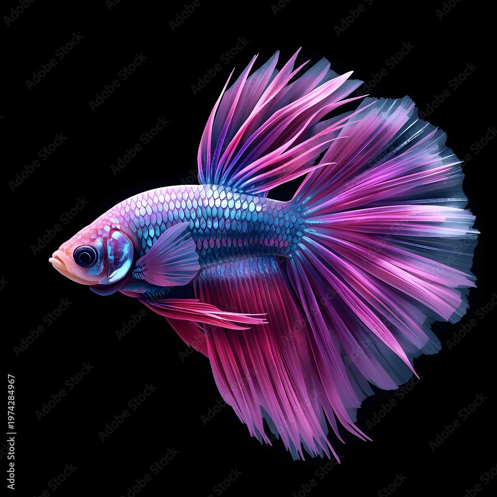 Fototapeta premium siamese fighting fish