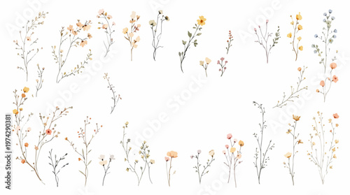 A floral embrace of soft hues blooming in harmony around gentle stillness