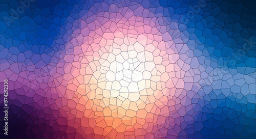 Colorful Abstract Light Pattern with Vibrant Glow.