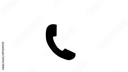 Dark Mode Phone Call Pop Up Animation 4K animation on a white Background,with 4k video animation.