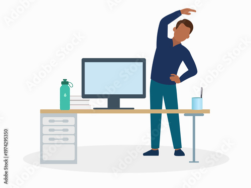 Workplace Wellbeing Ergonomic Stretching Office