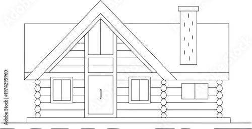 Simple House Drawing Outline