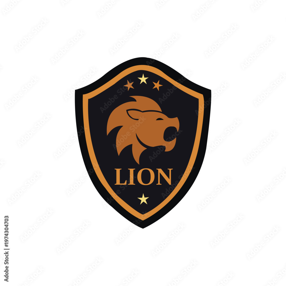 Fototapeta premium Lion Ombre Logo Design – Gradient Luxury Animal Modern Vector