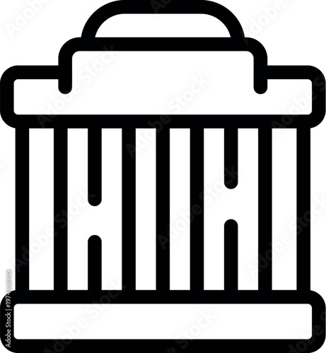 Radiator efficiently managing engine temperature, ensuring optimal performance and preventing overheating