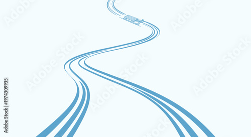 A Sledging Adventure Down Winding Snowy Trails