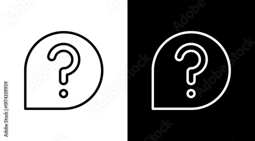 Help White Icon Set Design