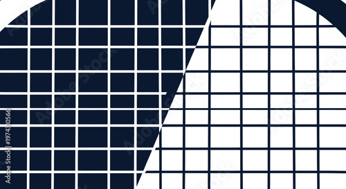 Abstract Grid Pattern With Contrasting Dark And Light Squares
