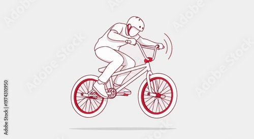 Action Packed BMX Rider Captures Extreme Sports Spirit