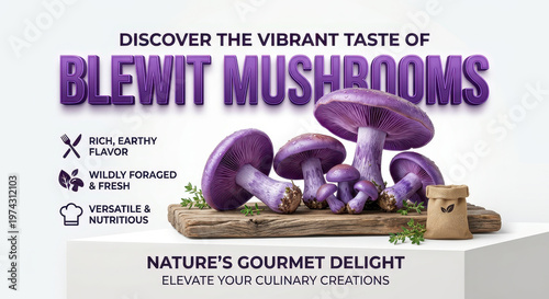 Discover the vibrant taste of Blewit Mushrooms
