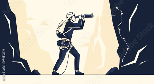 Adventure Seeker Explores Distant Horizons With Spyglass