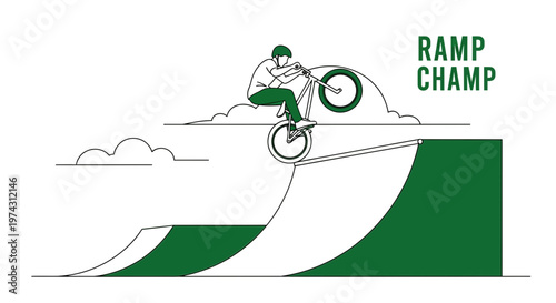 Adrenaline Fueled Bicycle Stunt Performer Captures Peak Jump Mastery