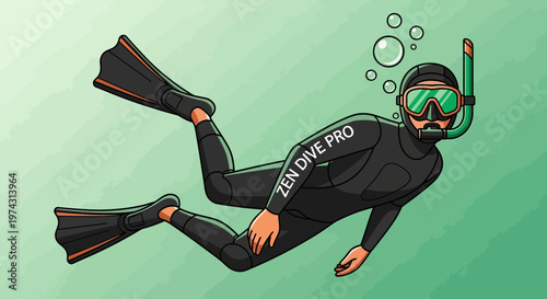 An Immersive Dive Experience With A Professional Diver Exploring Underwater