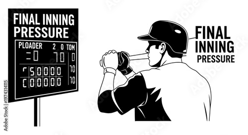 Anticipation And Tension In The Final Inning Of A Baseball Game