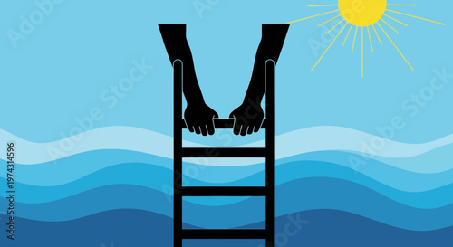 Ascending From The Deep Blue Waters Towards The Radiant Sun