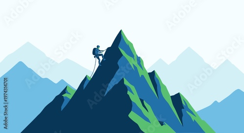 Ascending Peaks Overcoming Challenges in Scenic Mountainous Terrain