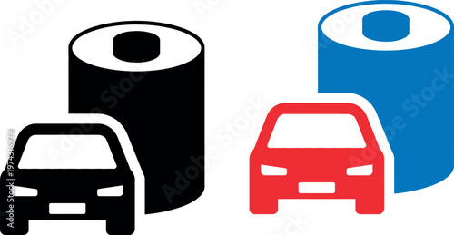 Comparison of traditional and electric vehicle charging solutions with cars