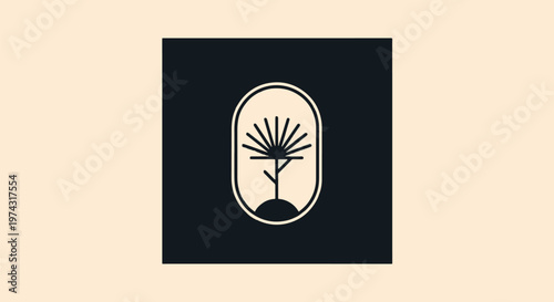 Elegant Minimalist Tree Logo Design with Modern Aesthetic and Style.