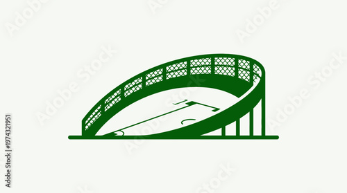 Architectural Design Of An Empty Stadium