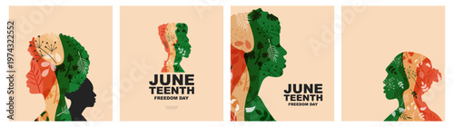 Juneteenth Freedom Day card set.