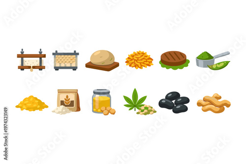 Plant Based Food Ingredients Collection