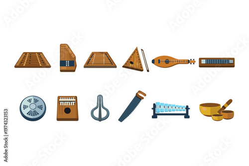 Diverse Musical Instruments Collection