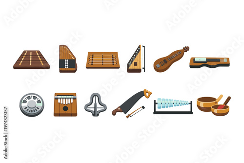 Collection of Unique Musical Instruments
